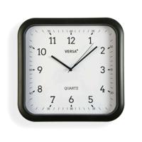 Muurklok Versa Zwart Plastic Kwarts 3,5 x 28,5 x 29,5 cm