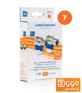 Hirschmann KOSWI 5/KOKWI 5 shop coaxconnector 2 stuk(s) 75 Ohm