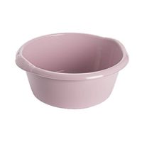 Kunststof teiltje/afwasbak rond 25 liter zacht roze - Afwasbak - thumbnail