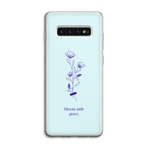Bloom with grace: Samsung Galaxy S10 4G Transparant Hoesje