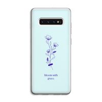 Bloom with grace: Samsung Galaxy S10 4G Transparant Hoesje