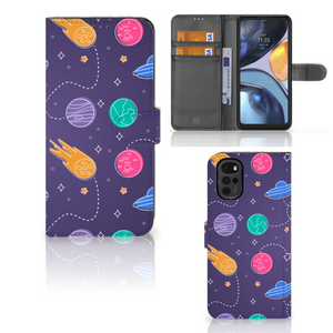 Motorola Moto G22 Wallet Case met Pasjes Space