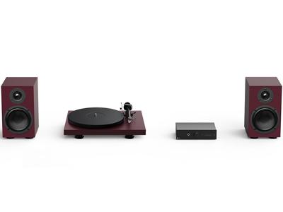 Pro-Ject Colourful Audio System 2 rood hifiset (Buitenkans)