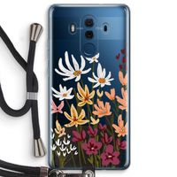 Painted wildflowers: Huawei Mate 10 Pro Transparant Hoesje met koord