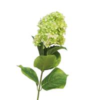 Kunstbloem Pluimhortensia/hydrangea groot - 85 cm - lichtgroen - kunst zijdebloem - thumbnail