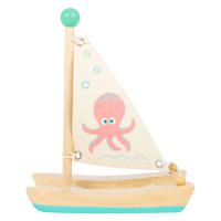 Small Foot Badspeelgoed Houten Catamaran Octopus - thumbnail