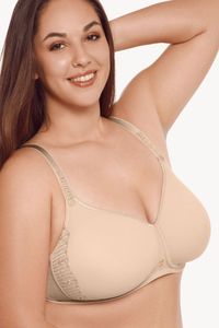 Beige beugelloze BH Lisca Ivonne F