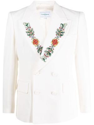 Casablanca blazer brodé à boutonnière croisée
