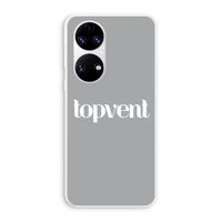 Topvent Grijs Wit: Huawei P50 Transparant Hoesje