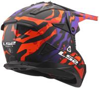 LS2 crosshelm "mx708 fast ii grotesk" helmet mx708 fast ii grotesque purple/or. matt