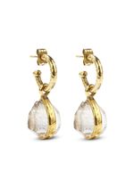 Goossens boucles d'oreilles pendantes Cachemire serties de cristal