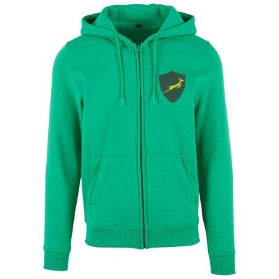 Rugby Vintage - Zuid-Afrika Retro Rugby Zip Hoodie 1970s - Groen