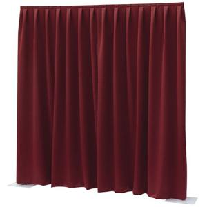 Wentex P&D Curtain Dimout 300x300 Pipe & Drape geplooid gordijn rood