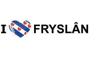 I Love Fryslan thema sticker 19.6 x 4.2 cm   -