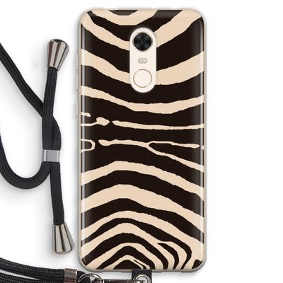 Arizona Zebra: Xiaomi Redmi 5 Transparant Hoesje met koord