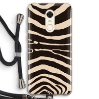 Arizona Zebra: Xiaomi Redmi 5 Transparant Hoesje met koord