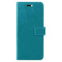 Basey iPhone 15 Hoesje Bookcase Hoes Flip Case Book Cover - iPhone 15 Hoes Book Case Hoesje - Turquoise