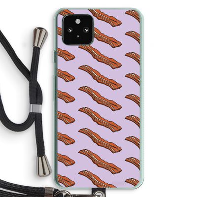 Bacon to my eggs #2: Pixel 5a 5G Transparant Hoesje met koord