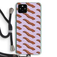 Bacon to my eggs #2: Pixel 5a 5G Transparant Hoesje met koord