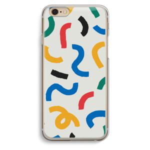 Illustratieve pop 2: iPhone 6 / 6S Transparant Hoesje