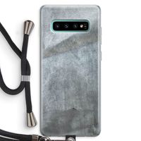 Grey Stone: Samsung Galaxy S10 Plus Transparant Hoesje met koord Grey Stone: Samsung Galaxy S10 Plus Transparant Hoesje met koord