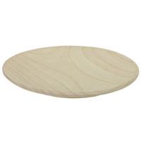 Tafeldecoratie schaal/plateau - hout - D27 x H2 cm