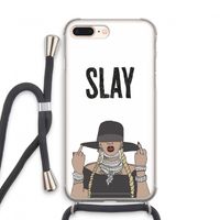 Slay All Day: iPhone 8 Plus Transparant Hoesje met koord