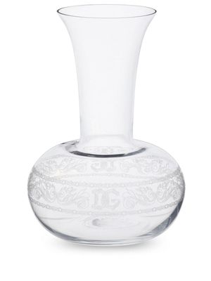 Dolce & Gabbana pichet de vin à logo strassé - Blanc