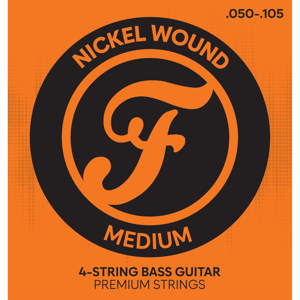 Fazley BPNW50105 Premium Nickel Wound Bass Guitar Strings medium snarenset voor elektrische basgitaar