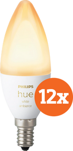 Philips Hue White Ambiance E14 12-Pack