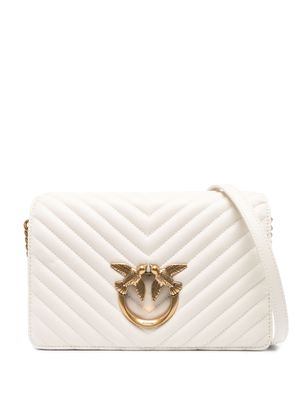 PINKO sac porté épaule Love Click matelassé - Tons neutres