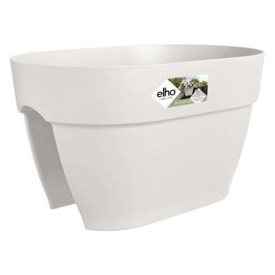 ELHO - Bloempot - Vibia Campana Flower Bridge 40 - Zijde Wit - Buitenbalkon - L 26 x B 39 x H 22 cm