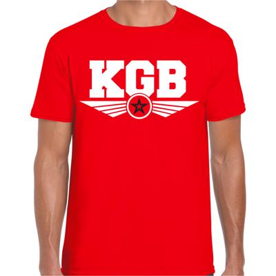 KGB agent verkleed t-shirt - rood - voor heren - geheim agent - geheime dienst - kostuum KGB agent verkleed t-shirt - rood - voor heren - geheim agent - geheime dienst - kostuum