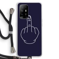 F**k U: Oppo A95 5G Transparant Hoesje met koord