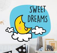 Sticker kinderkamer slapen maan