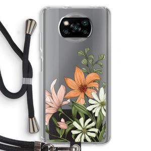 Floral bouquet: Xiaomi Poco X3 Pro Transparant Hoesje met koord