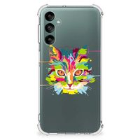 Samsung Galaxy A24 Stevig Bumper Hoesje Cat Color - thumbnail