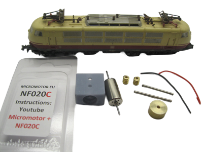 micromotor nf020C N ombouwset voor Fleischmann DB BR 103