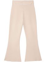 Stella McCartney fine-knit flared trousers - Tons neutres