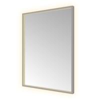 Hotbath &More Mirrors Square LED Badkamerspiegel - Rechthoek - 80 x 60 cm - Geborsteld Gunmetal