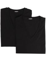 DSQUARED2 lot de deux t-shirts à col v - Noir