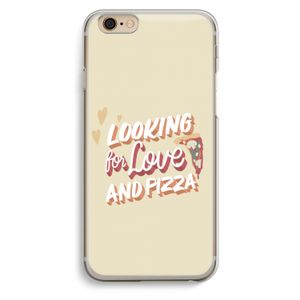 Pizza is the answer: iPhone 6 / 6S Transparant Hoesje