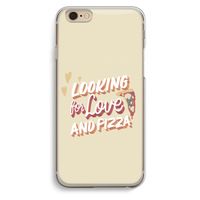Pizza is the answer: iPhone 6 / 6S Transparant Hoesje
