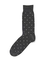 HEMA Heren Sokken Met Katoen Stippen Grijsmelange (grijsmelange) - thumbnail