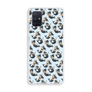 Zeemeermin: Galaxy A71 Transparant Hoesje
