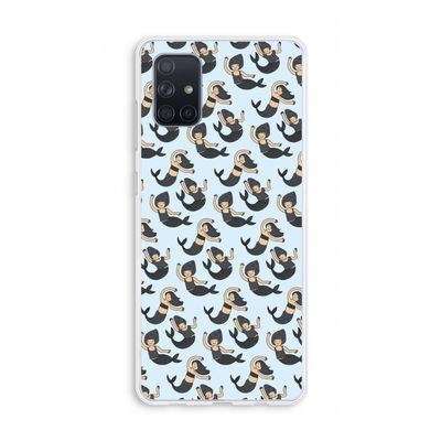 Zeemeermin: Galaxy A71 Transparant Hoesje