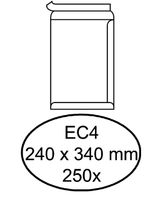 Envelop Hermes akte EC4 240x340mm zelfklevend wit 250stuks