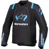 ALPINESTARS T-Stunt Air Jacket, Doorwaai motorjas heren, Zwart-Donker Blauw-Blithe Blauw ALPINESTARS T-Stunt Air Jacket, Doorwaai motorjas heren, Zwart-Donker Blauw-Blithe Blauw