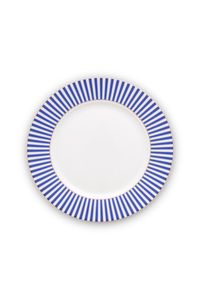 Pip Studio Royal Stripes Ontbijtbord Blauw 21 cm