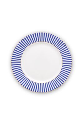Pip Studio Royal Stripes Ontbijtbord Blauw 21 cm